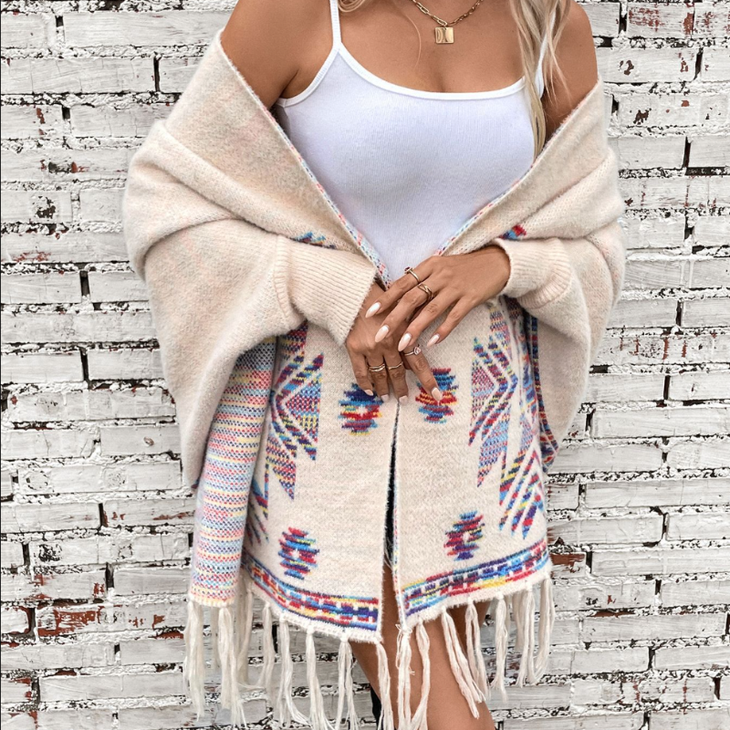 Manteau Femme Confortable en Cachemire Arctique - Printemps 2025