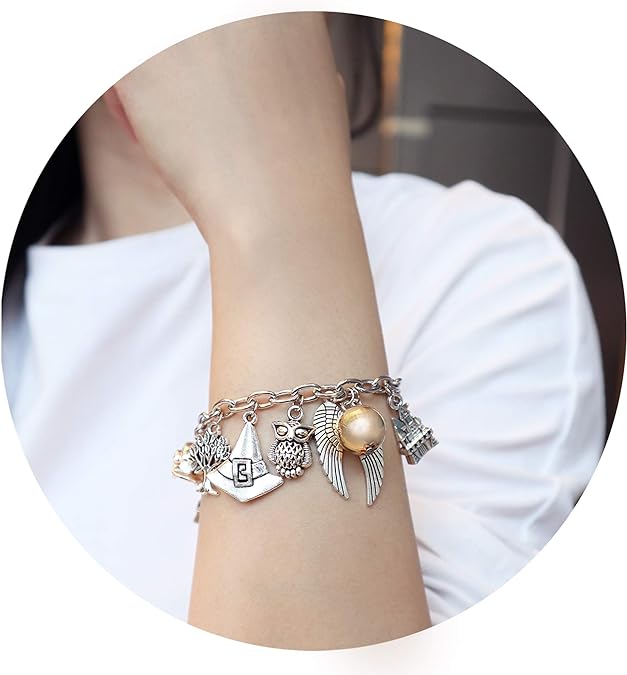 Bracelets à Breloques Ajustable sur Thème de Sorcellerie