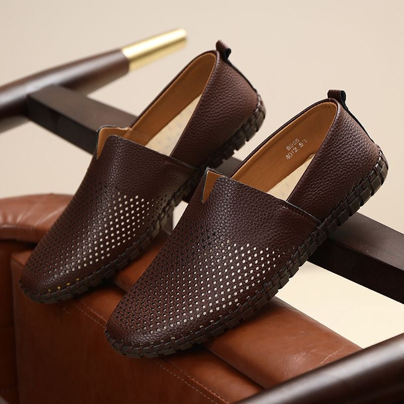 Chaussures orthopédiques en cuir véritable pour hommes, pour rester debout toute la journée sans douleur