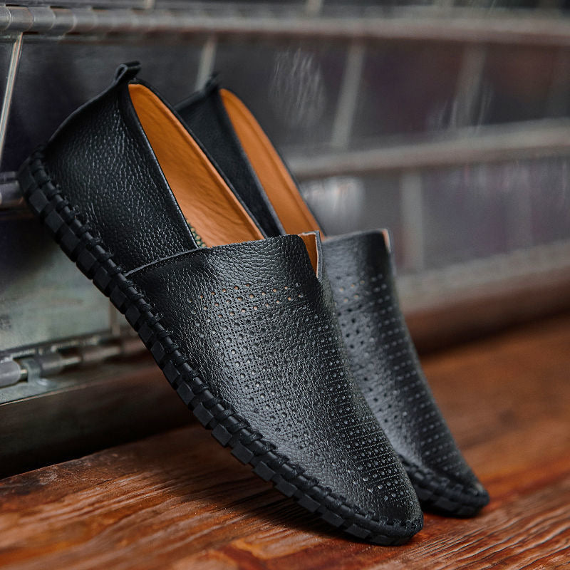 Chaussures orthopédiques en cuir véritable pour hommes, pour rester debout toute la journée sans douleur