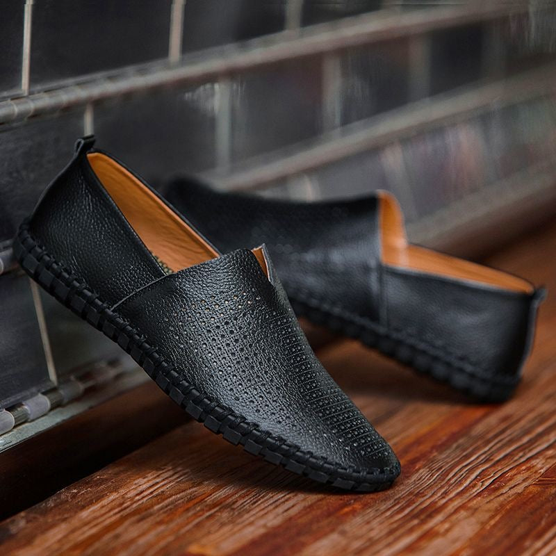 Chaussures orthopédiques en cuir véritable pour hommes, pour rester debout toute la journée sans douleur