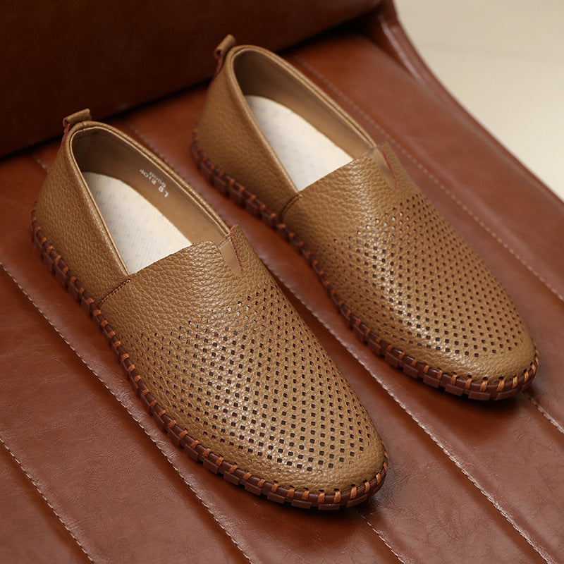 Chaussures orthopédiques en cuir véritable pour hommes, pour rester debout toute la journée sans douleur