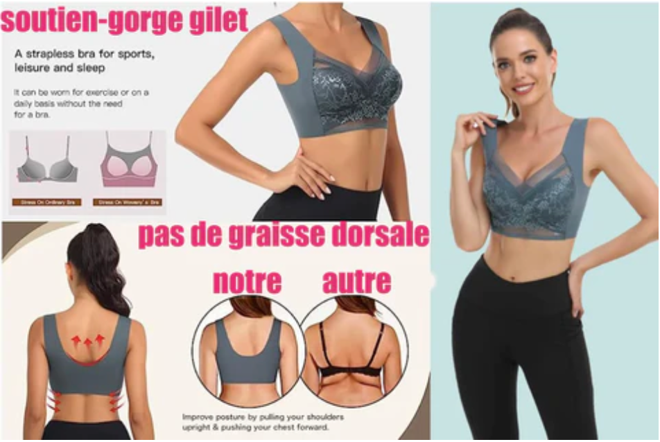 🔥Meilleure Vente 2024 Achetez-en un, Obtenez-en un Gratuit ! 🔥 Nouveau Soutien-Gorge de Hiver en Dentelle sans Armature et Respirant (BH34)