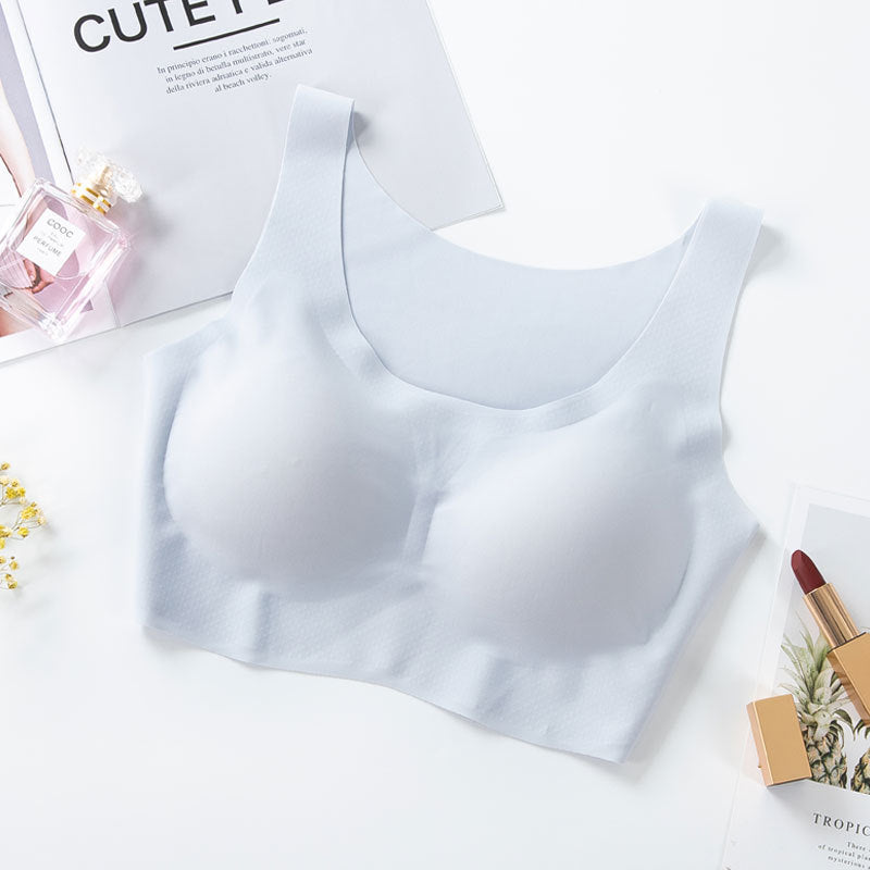Soutien-gorge push-up sans couture en soie de glace pour femmes sans armature BH31