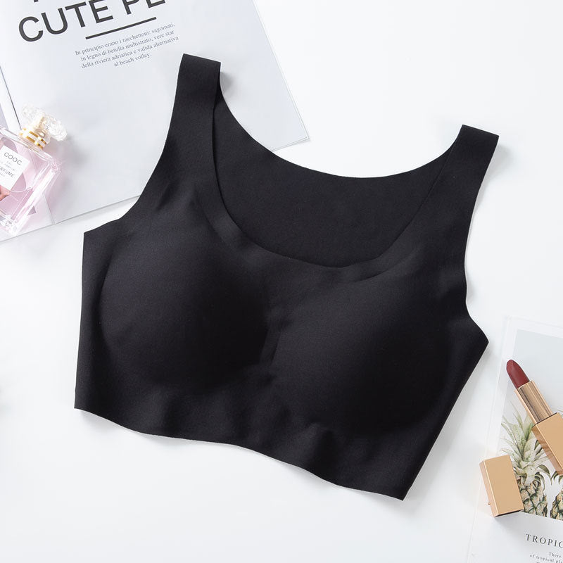Soutien-gorge push-up sans couture en soie de glace pour femmes sans armature BH31