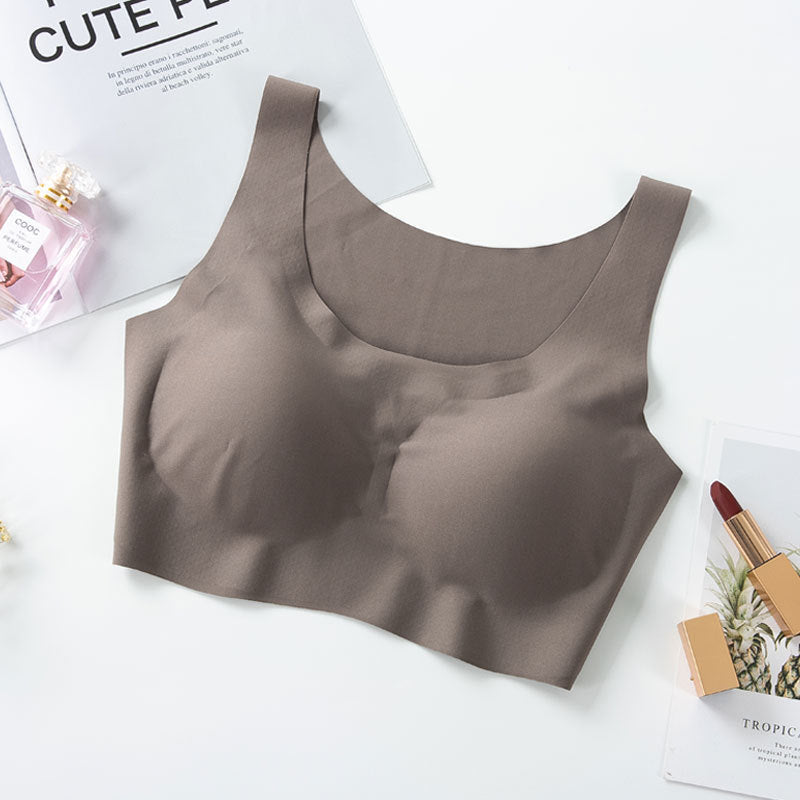 Soutien-gorge push-up sans couture en soie de glace pour femmes sans armature BH31