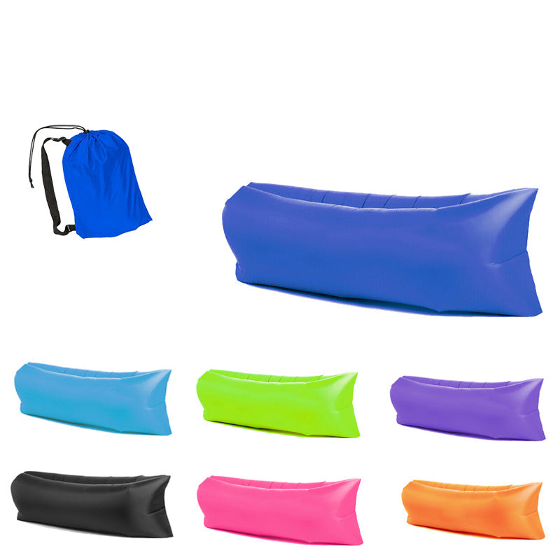 Canapé gonflable portable en bord de mer extérieur