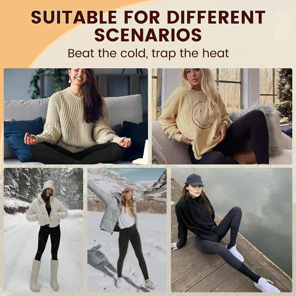 🎉Promotion du Nouvel An !🎁 Leggings thermiques taille haute pour femmes (adaptés à un usage quotidien, au sport et au yoga)-VH25