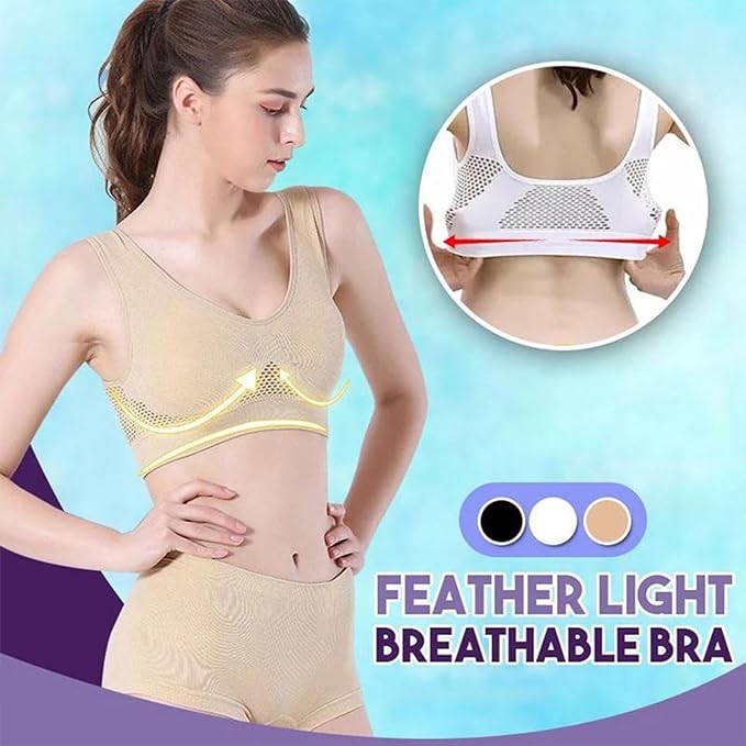 Soutien-gorge respirant Cool Lift Up Air - Soutien-gorge d'air - Soutien-gorge de confort de refroidissement perméable à l'air sans fil sans couture pour femmes- BH35BH35