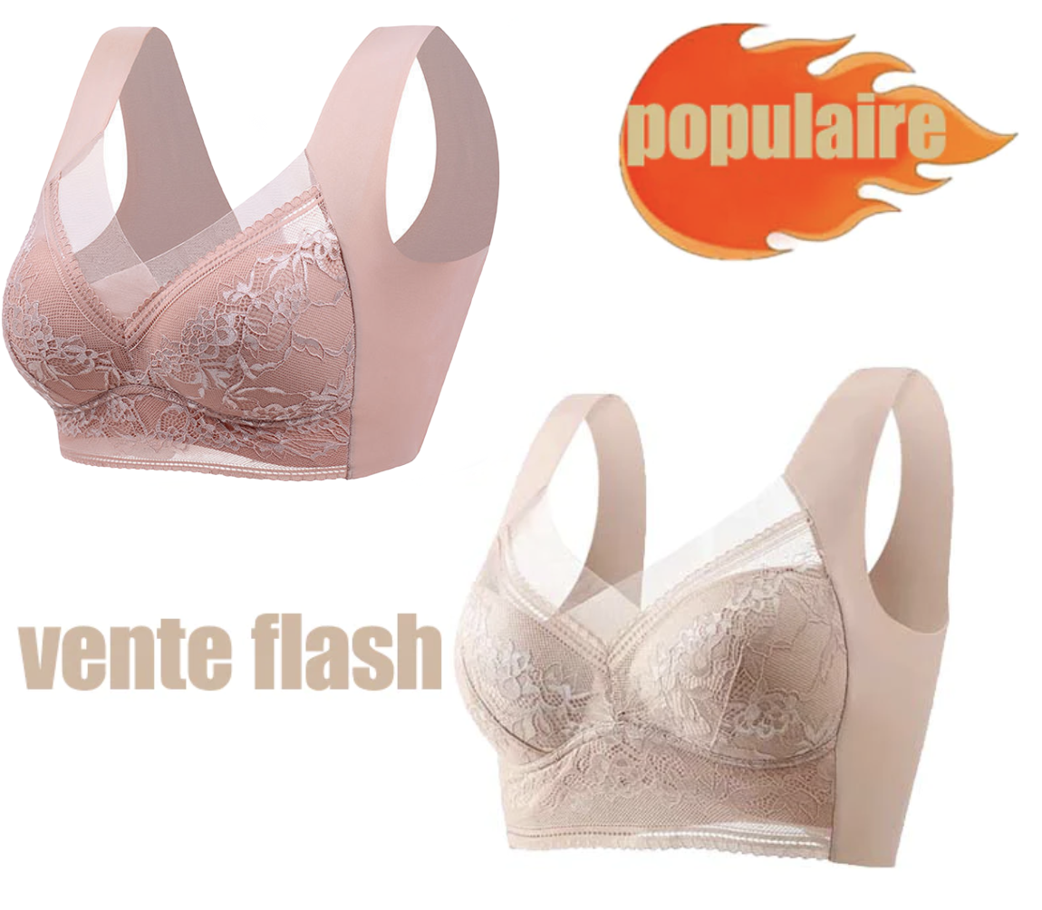 🔥Meilleure Vente 2024 Achetez-en un, Obtenez-en un Gratuit ! 🔥 Nouveau Soutien-Gorge de Hiver en Dentelle sans Armature et Respirant (BH34)