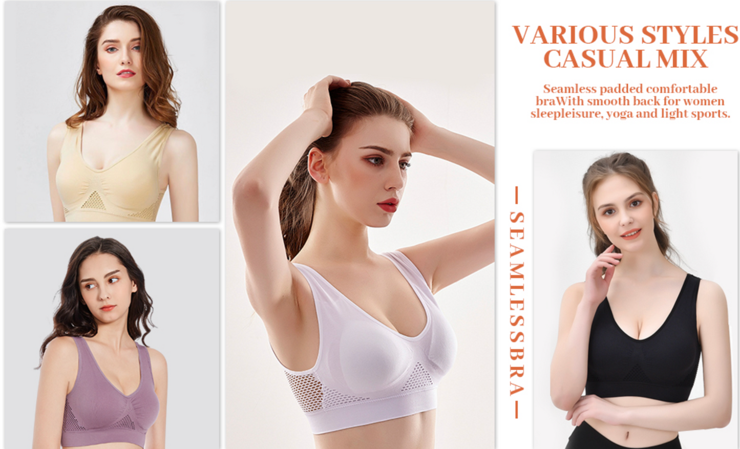 Soutien-gorge respirant Cool Lift Up Air - Soutien-gorge d'air - Soutien-gorge de confort de refroidissement perméable à l'air sans fil sans couture pour femmes- BH35BH35