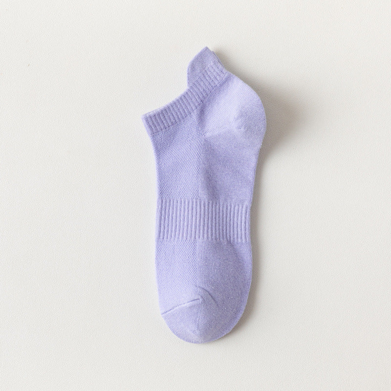 Chaussettes d'été respirantes en coton pur pour femmes