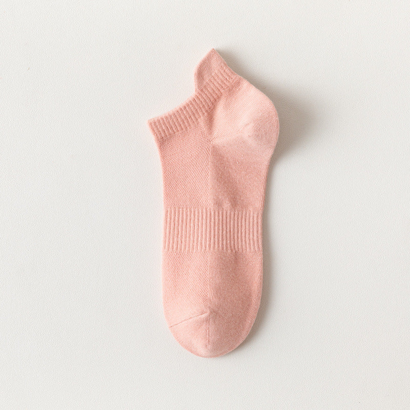Chaussettes d'été respirantes en coton pur pour femmes