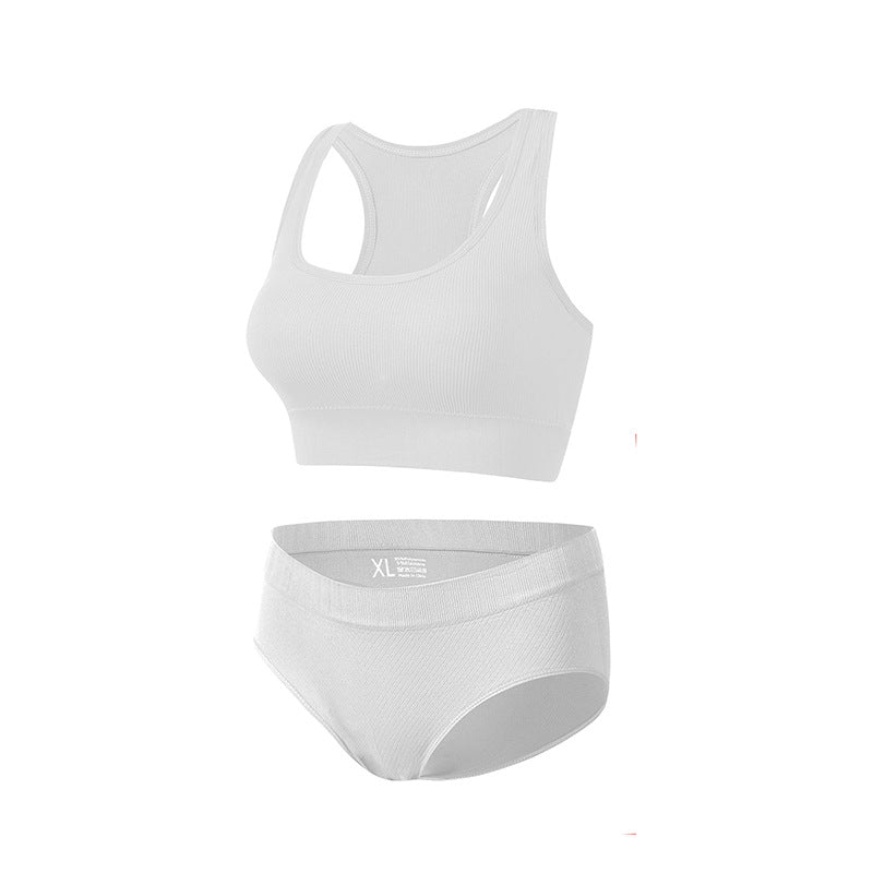 Soutien-gorge de sport push-up sans fil pour femmes Ensemble de soutien-gorge confortable et brassière assortie pour les vêtements de yoga- BH37