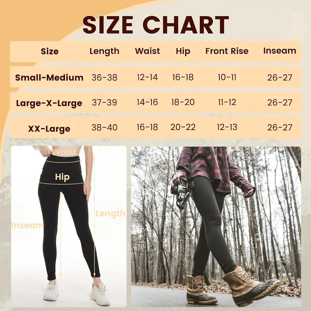 🎉Promotion du Nouvel An !🎁 Leggings thermiques taille haute pour femmes (adaptés à un usage quotidien, au sport et au yoga)-VH25