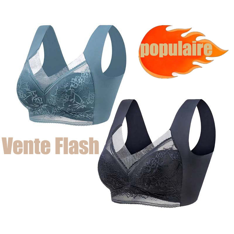 🔥Meilleure Vente 2024 Achetez-en un, Obtenez-en un Gratuit ! 🔥 Nouveau Soutien-Gorge de Hiver en Dentelle sans Armature et Respirant (BH34)