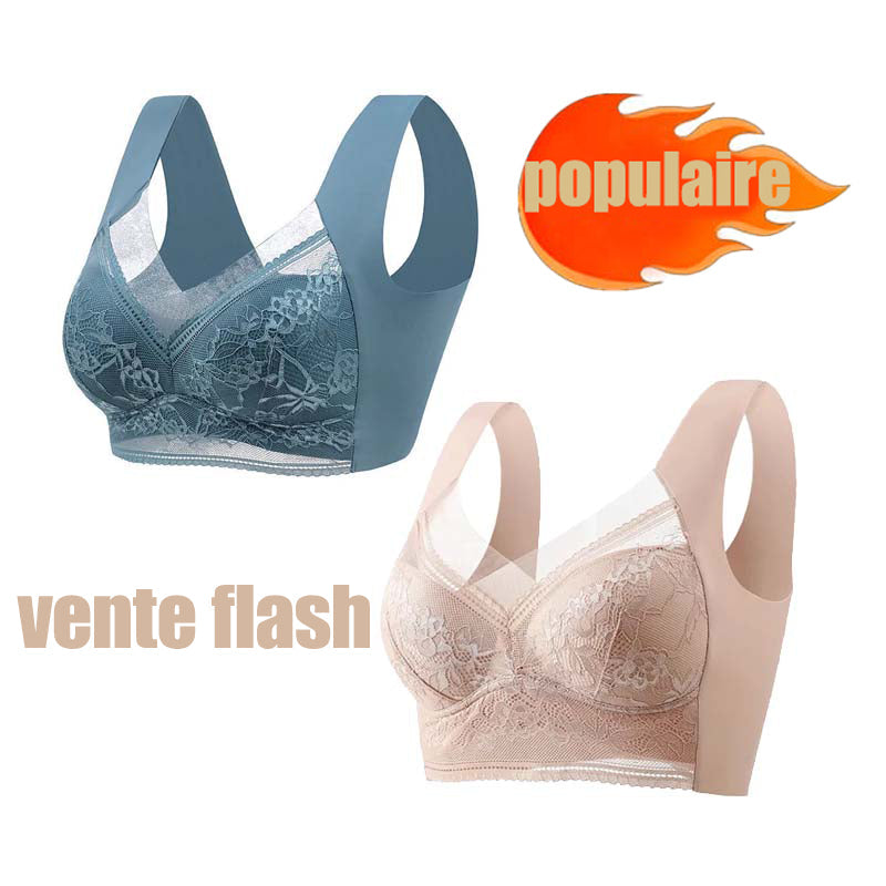 🔥Meilleure Vente 2024 Achetez-en un, Obtenez-en un Gratuit ! 🔥 Nouveau Soutien-Gorge de Hiver en Dentelle sans Armature et Respirant (BH34)