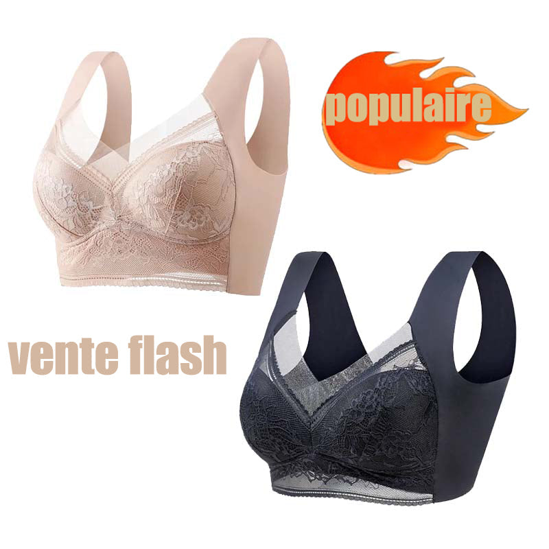 🔥Meilleure Vente 2024 Achetez-en un, Obtenez-en un Gratuit ! 🔥 Nouveau Soutien-Gorge de Hiver en Dentelle sans Armature et Respirant (BH34)