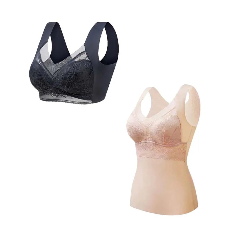 🔥Meilleure Vente 2024 Achetez-en un, Obtenez-en un Gratuit ! 🔥 Nouveau Soutien-Gorge de Hiver en Dentelle sans Armature et Respirant (BH34)