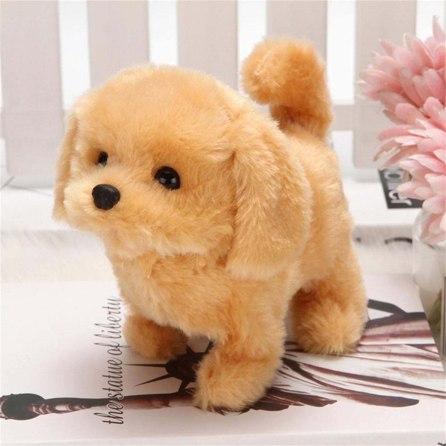 Botma Chien En Peluche à Poil Court, Compagnon Pour Enfants