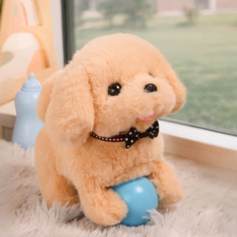 Botma Chien En Peluche à Poil Court, Compagnon Pour Enfants