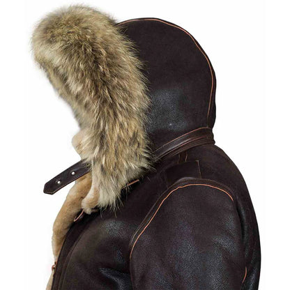 Botma Manteau pour Homme en Peau de Mouton Arctic