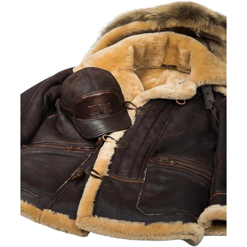 Botma Manteau pour Homme en Peau de Mouton Arctic