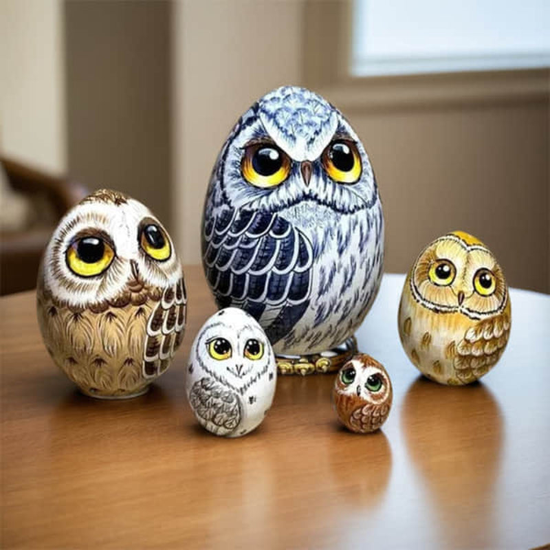 (Réservé aux clients par e-mail) Botma OwlStack Poupées Gigognes