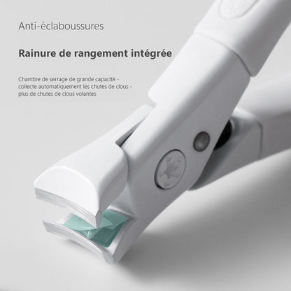 🏥 Coupe-ongles à long manche avec protection anti-éclaboussures, idéal pour les soins médicaux des seniors