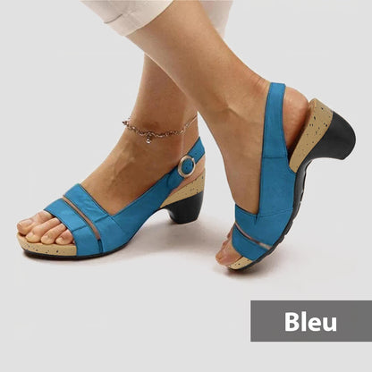 Botma Sandales d'été à bout Ouvert Pour Femme