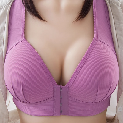 Soutien-gorge confortable à fermeture avant élastique avec push-up en taille plus BH23