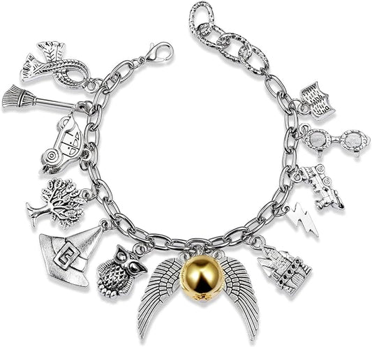 Bracelets à Breloques Ajustable sur Thème de Sorcellerie
