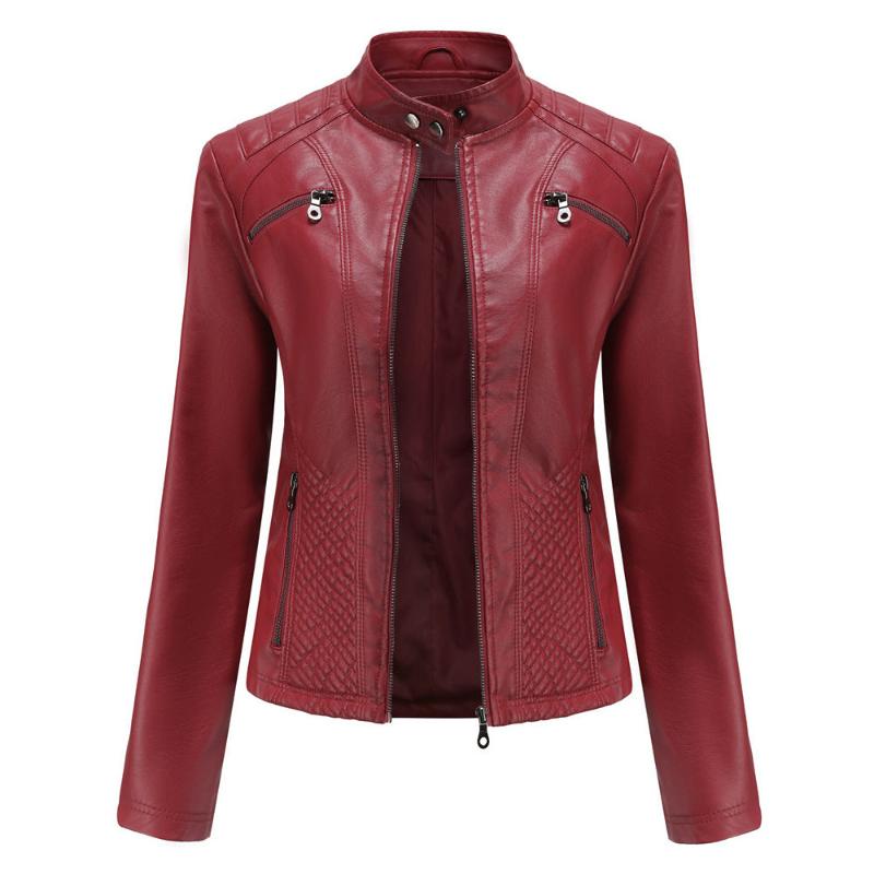 2024 Veste Coupe-Vent en PU pour Femmes