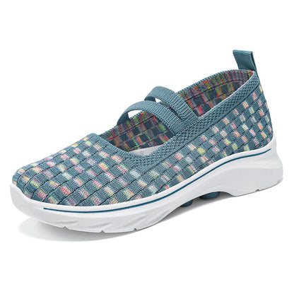 Baskets Plates en Tricot