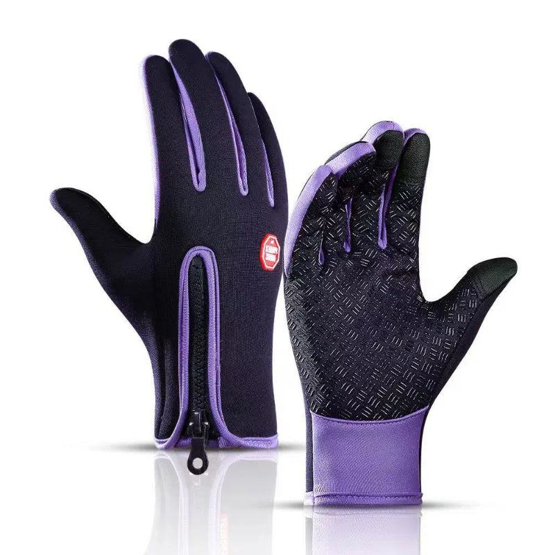 Botma Gants d'extérieur pour l'alpinisme, le ski, le cyclisme avec fermeture éclair
