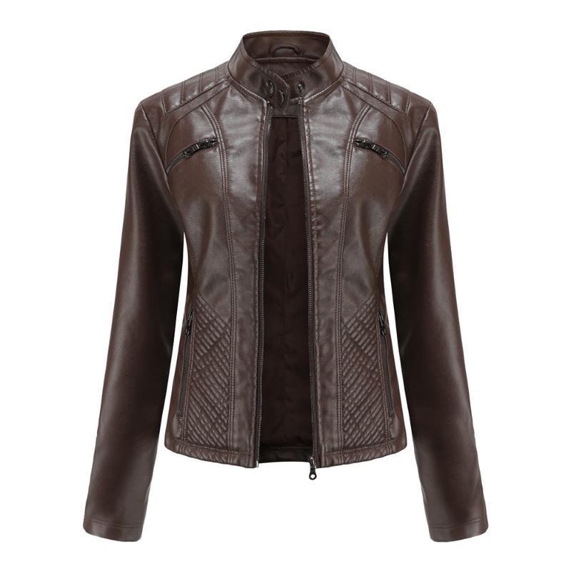 2024 Veste Coupe-Vent en PU pour Femmes