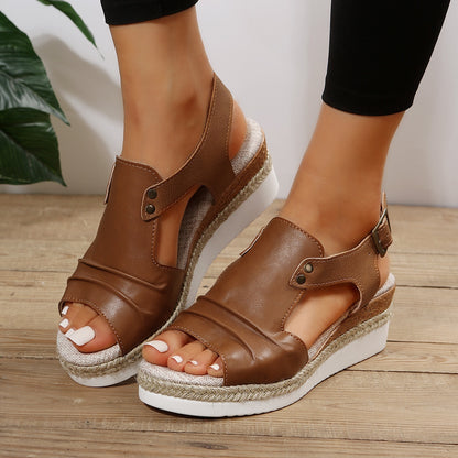 Sandales à Talon Compensé Femmes
