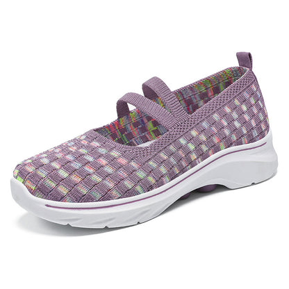 Baskets Plates en Tricot