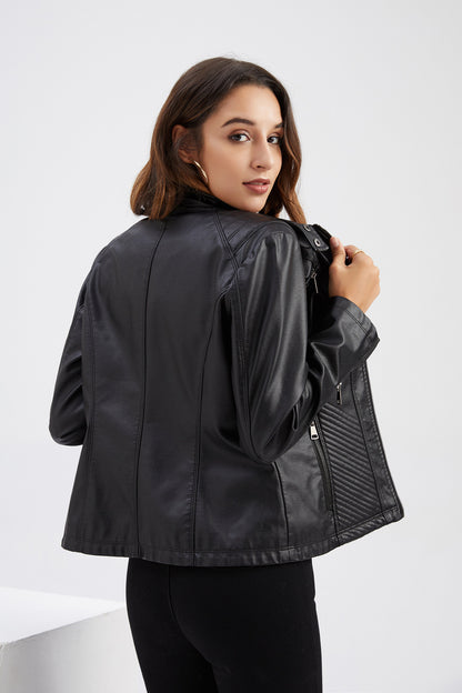2024 Veste Coupe-Vent en PU pour Femmes