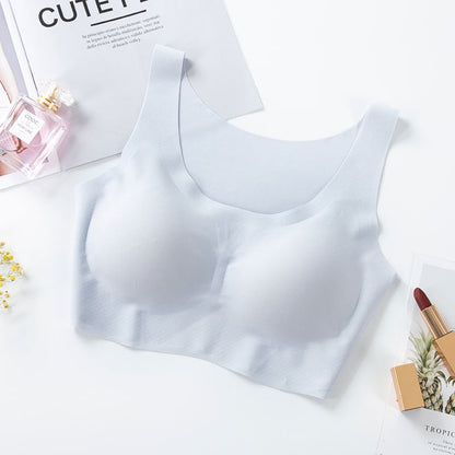 Soutien-gorge push-up sans couture en soie de glace pour femmes sans armature BH31