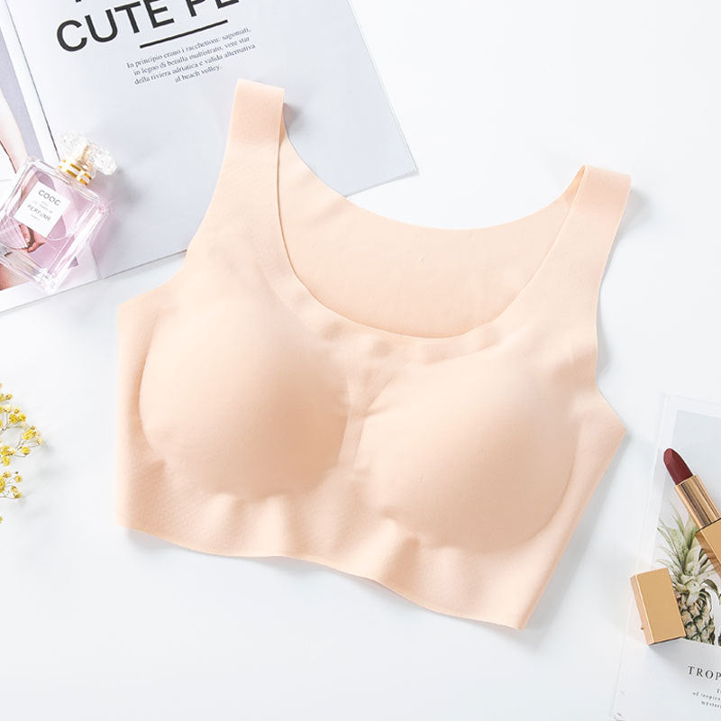 Soutien-gorge push-up sans couture en soie de glace pour femmes sans armature BH31