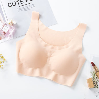 Soutien-gorge push-up sans couture en soie de glace pour femmes sans armature BH31