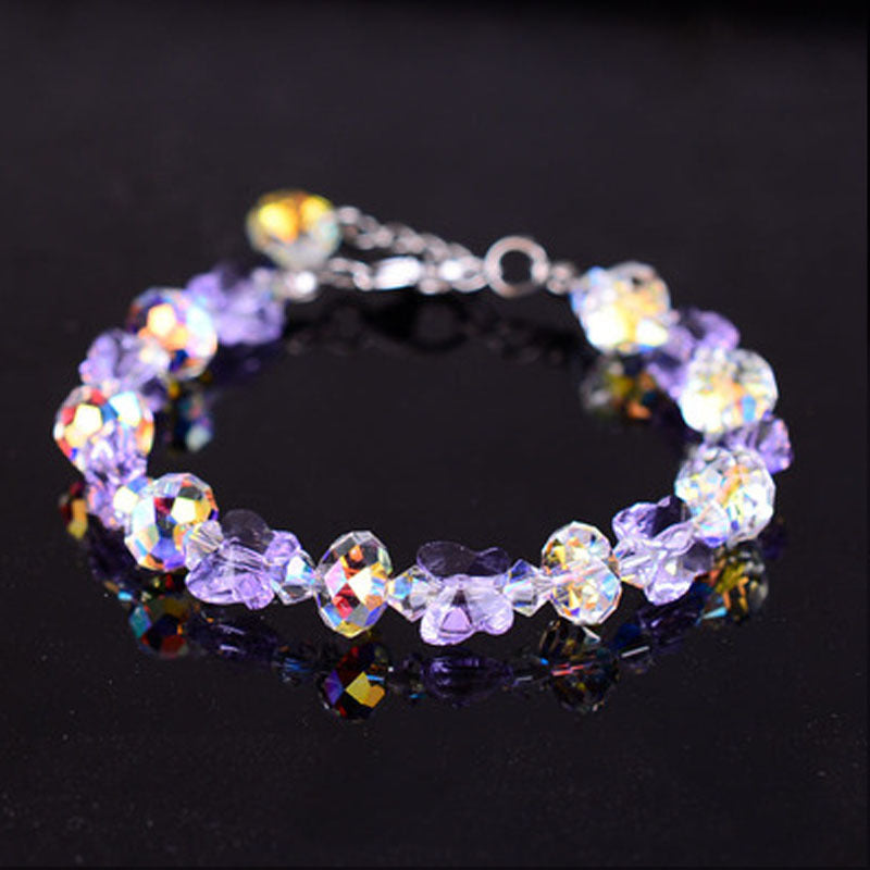 Fresh Glass Butterfly bracelet bijoux en cristal-BT137