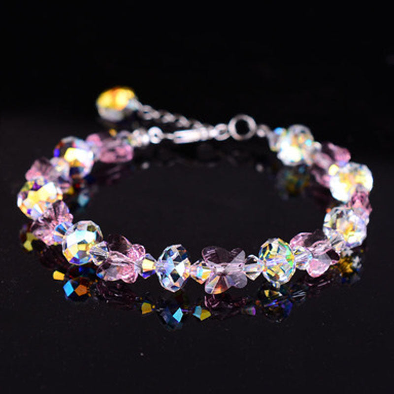 Fresh Glass Butterfly bracelet bijoux en cristal-BT137
