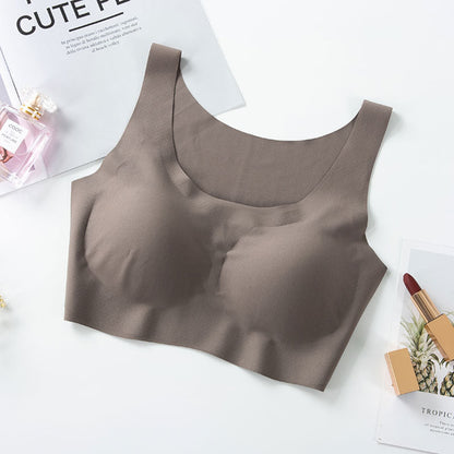 Soutien-gorge push-up sans couture en soie de glace pour femmes sans armature BH31