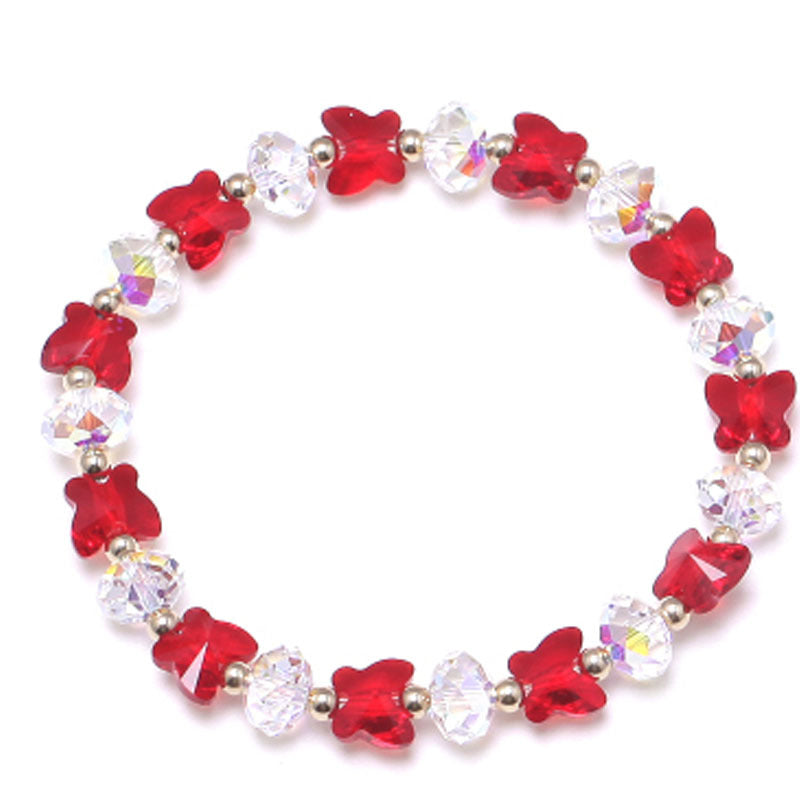 Fresh Glass Butterfly bracelet bijoux en cristal-BT137