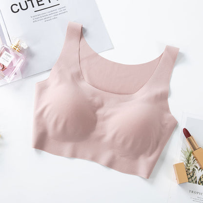 Soutien-gorge push-up sans couture en soie de glace pour femmes sans armature BH31