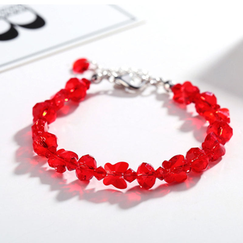 Fresh Glass Butterfly bracelet bijoux en cristal-BT137