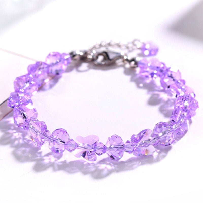Fresh Glass Butterfly bracelet bijoux en cristal-BT137