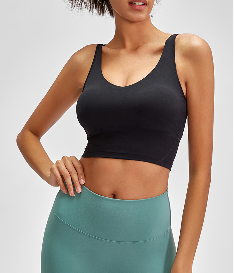 Soutien-gorge de sport pour femme, soutien-gorge de course à haute intensité et haut de yoga anti-choc-BH66